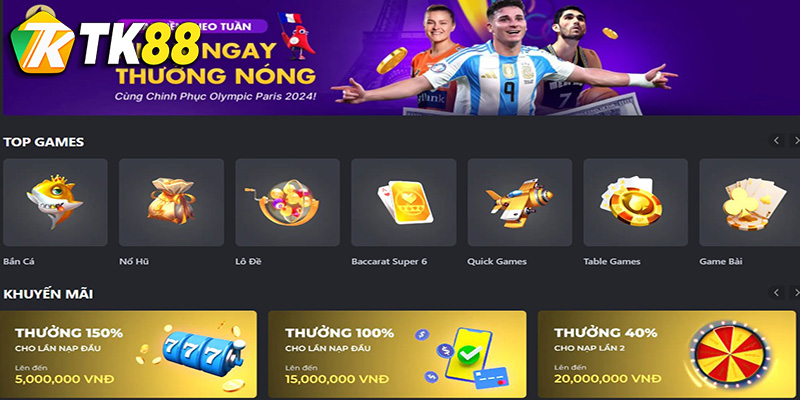 Game bài TK88 –Thử vận may cùng nhận thưởng hấp dẫn